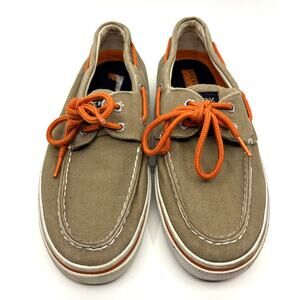 Men’s 8.5 M | SPERRY Top Sider Men’s Canvas 10771188 Casual Tan/Orange Boat Shoe